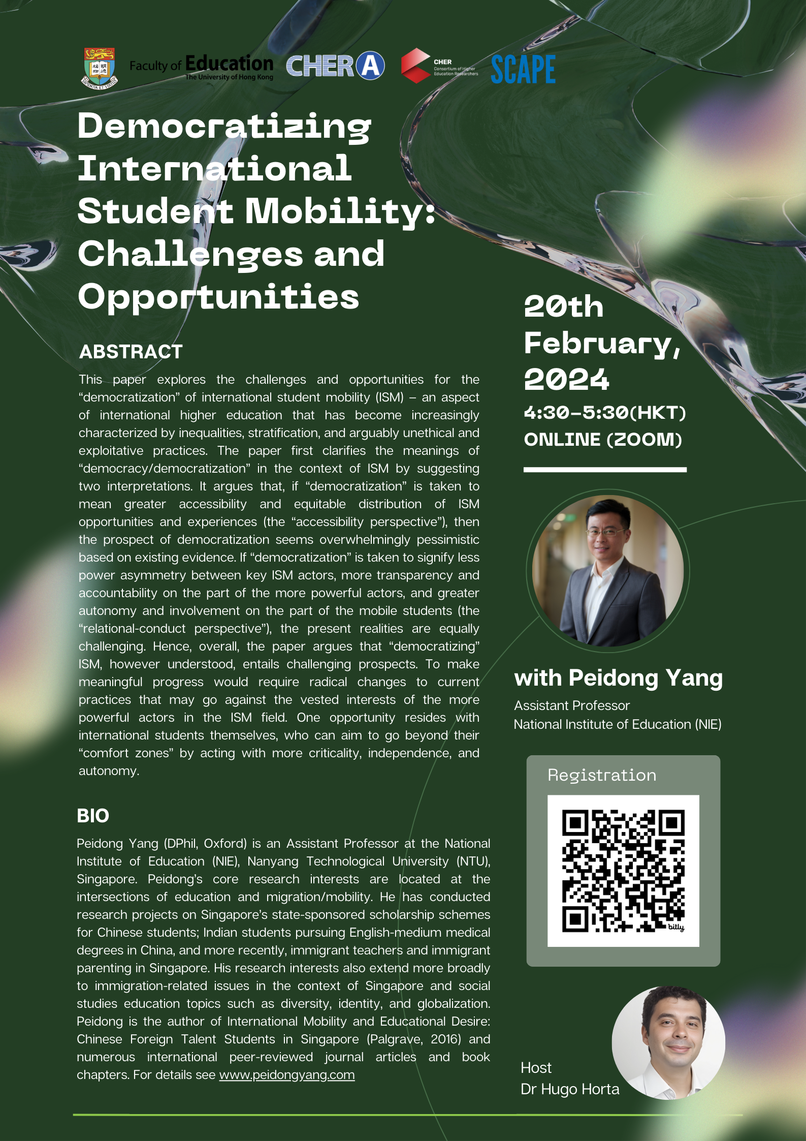 [Full Video Available] Democratizing International Student Mobility: Challenges and Opportunities