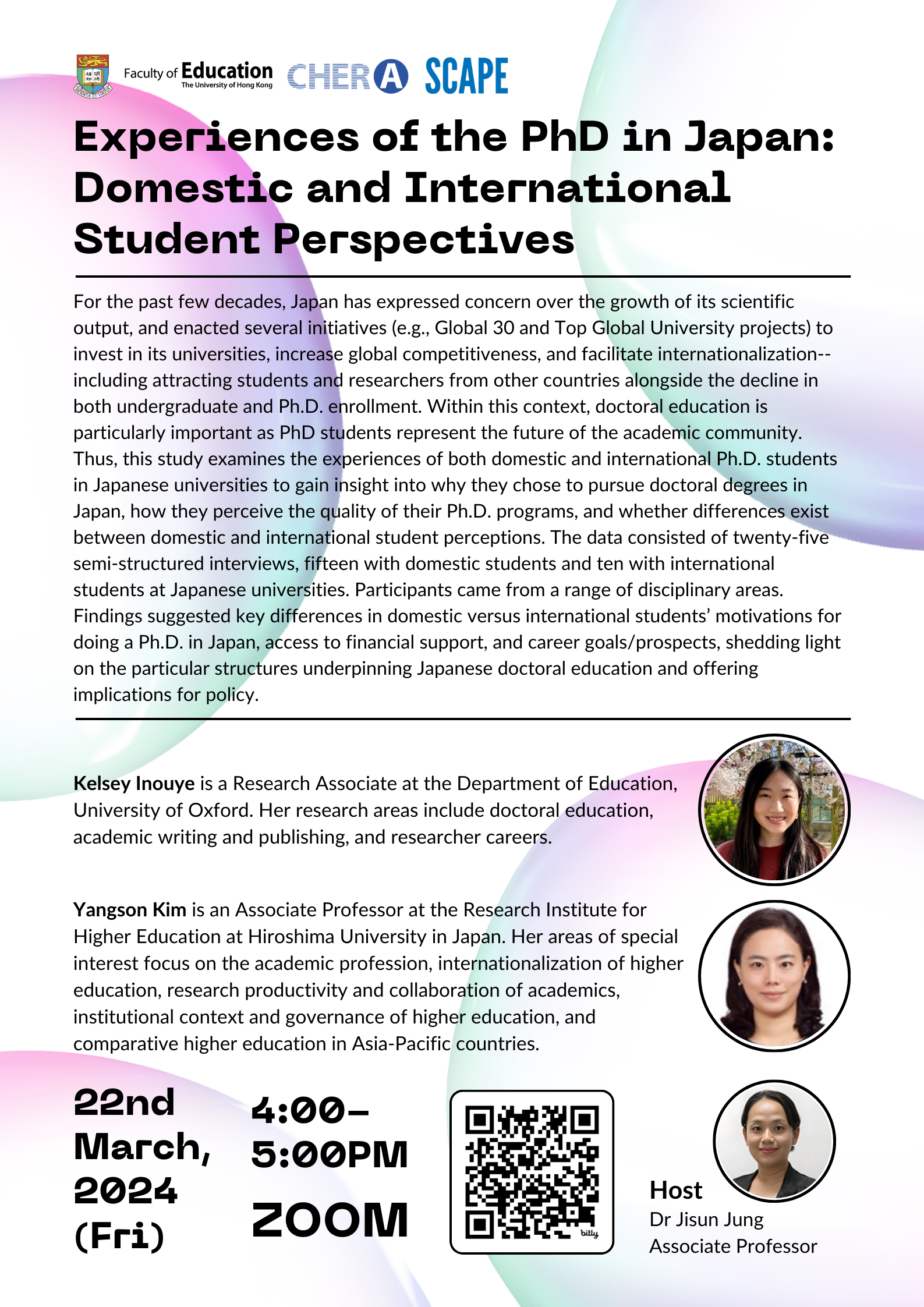 [Full Video Available] Experiences of the PhD in Japan: Domestic and International Student Perspectives