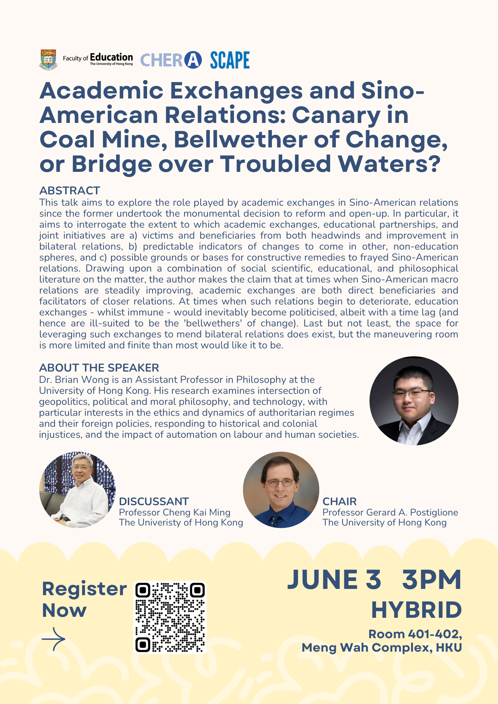 [Full Video Available] Academic Exchanges and Sino-American Relations: Canary in Coal Mine, Bellwether of Change, or Bridge over Troubled Waters?