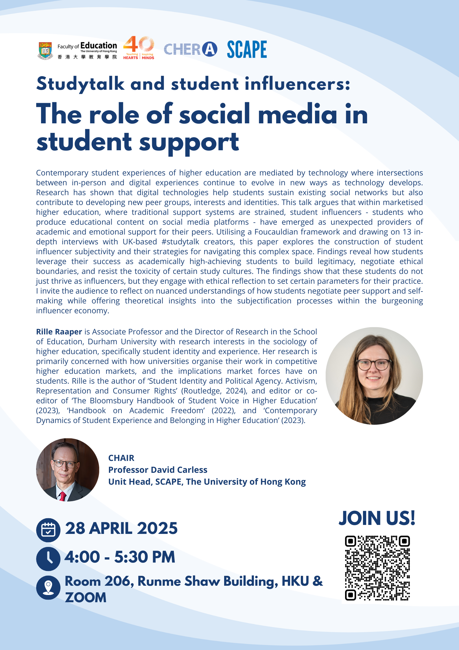 Studytalk and Student Influencers: The Role of Social Media in Student Support