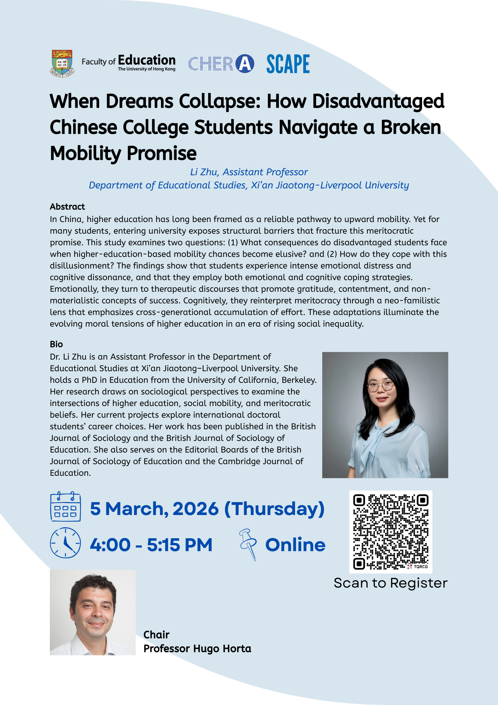 When Dreams Collapse: How Disadvantaged Chinese College Students Navigate a Broken Mobility Promise